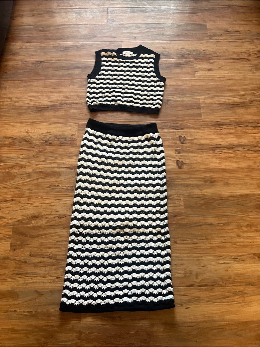 Chevron knit 2 piece set